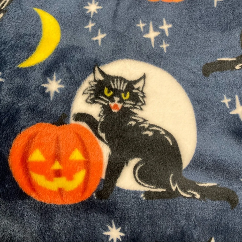 Wicked black cats Halloween throw blanket *FIRM PRICE*